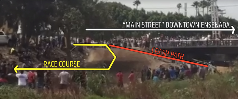 (Screengrab from video via Iliana Bautista, annotation by the author.)